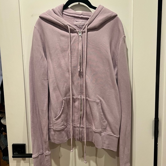 Nili Lotan Callie Zip Up Hoodie Lavender - Picture 4 of 11